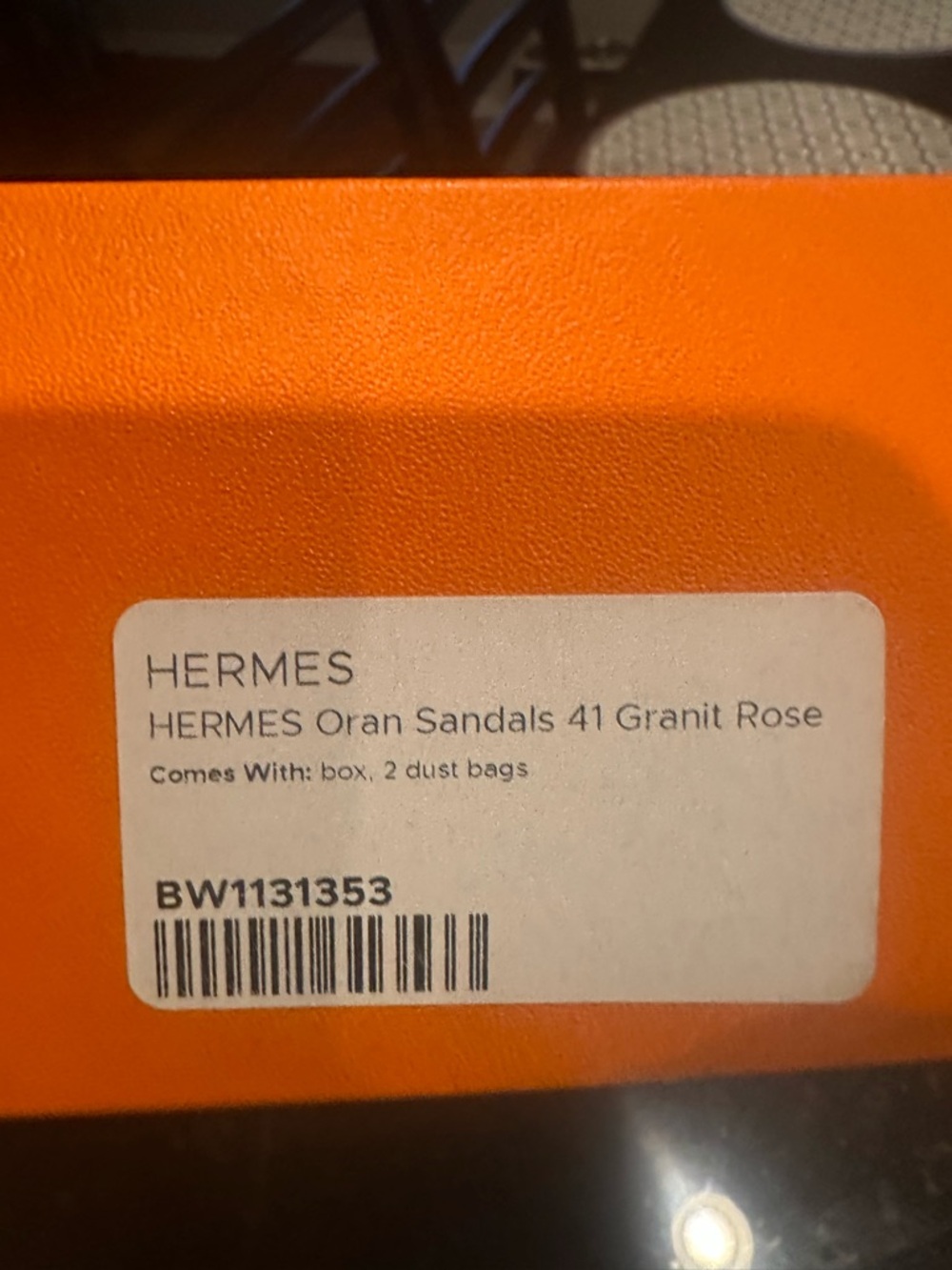 Hermes Tan H-Logo Leather Slide Sandals - Picture 4 of 5